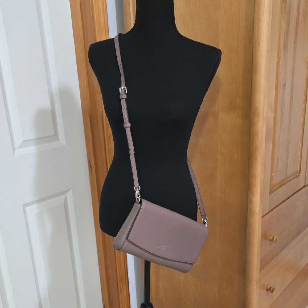 Kate Spade Womens Crossbody Bag in Mauve Taupe - Compact Shoulder Bag